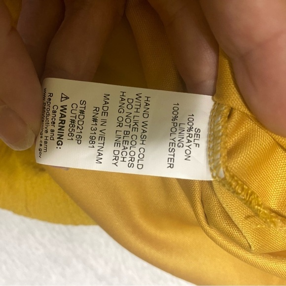 Naïf Midi Dress Sz PS Mustard Yellow - Picture 11 of 14
